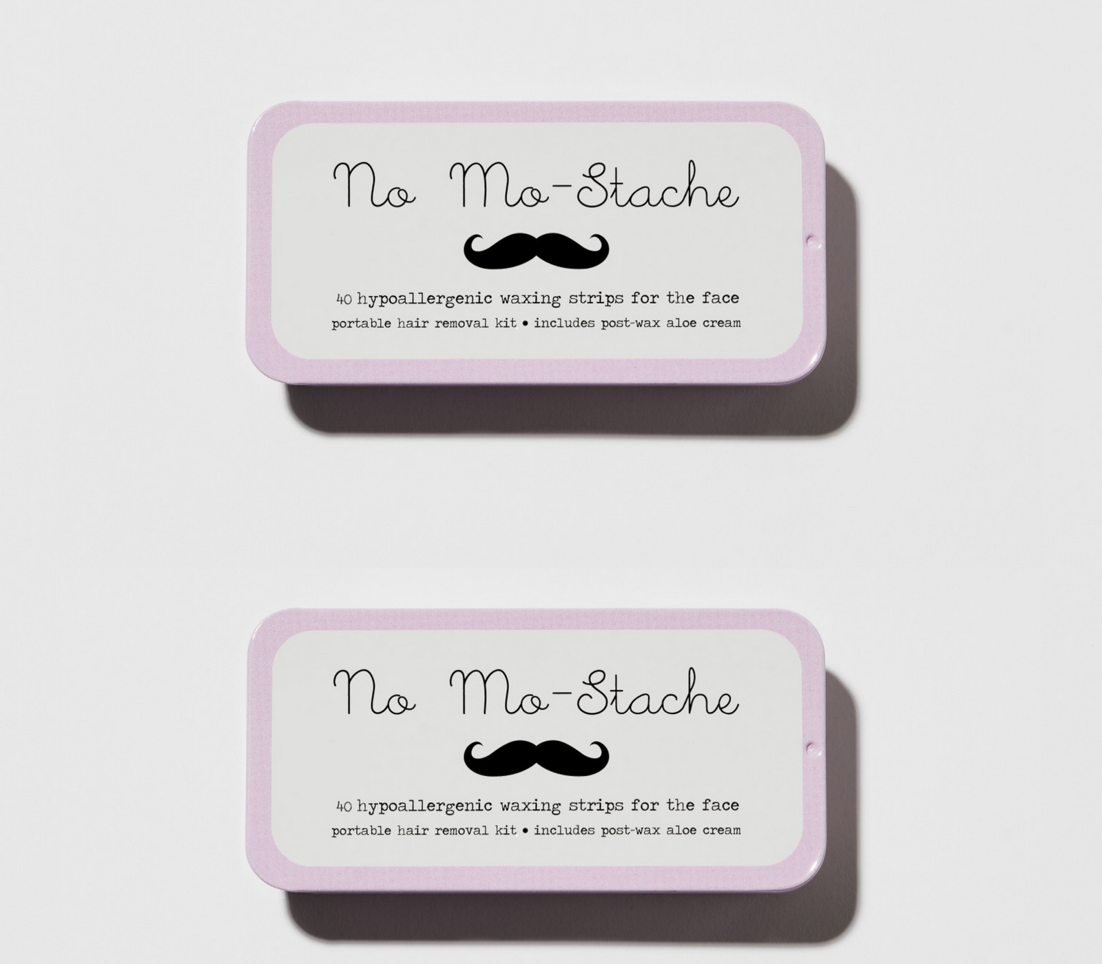No Mo-Stache Lip Wax Kit 40 Strips (2 Pack Bundle)